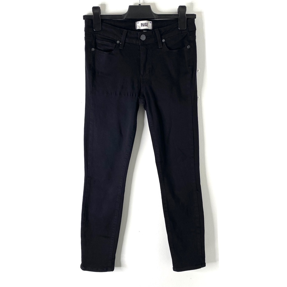PAIGE Black Verdugo Crop Skinny Pants